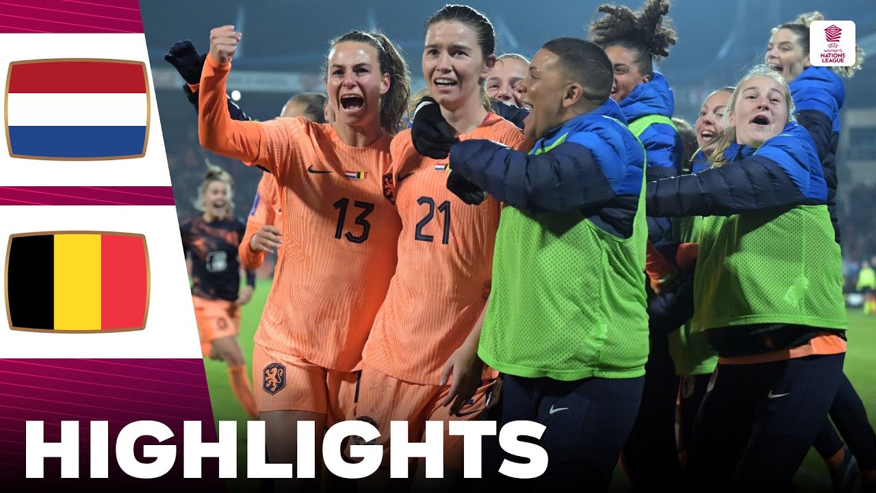 Netherlands vs Belgium | What a Game | Highlights | UEFA Women’s Nations League 05-12-2023