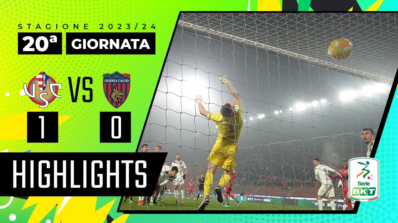 Cremonese vs Cosenza 1-0 | Il colpo di testa di Antov vale oro | HIGHLIGHTS SERIE BKT 2023 – 2024