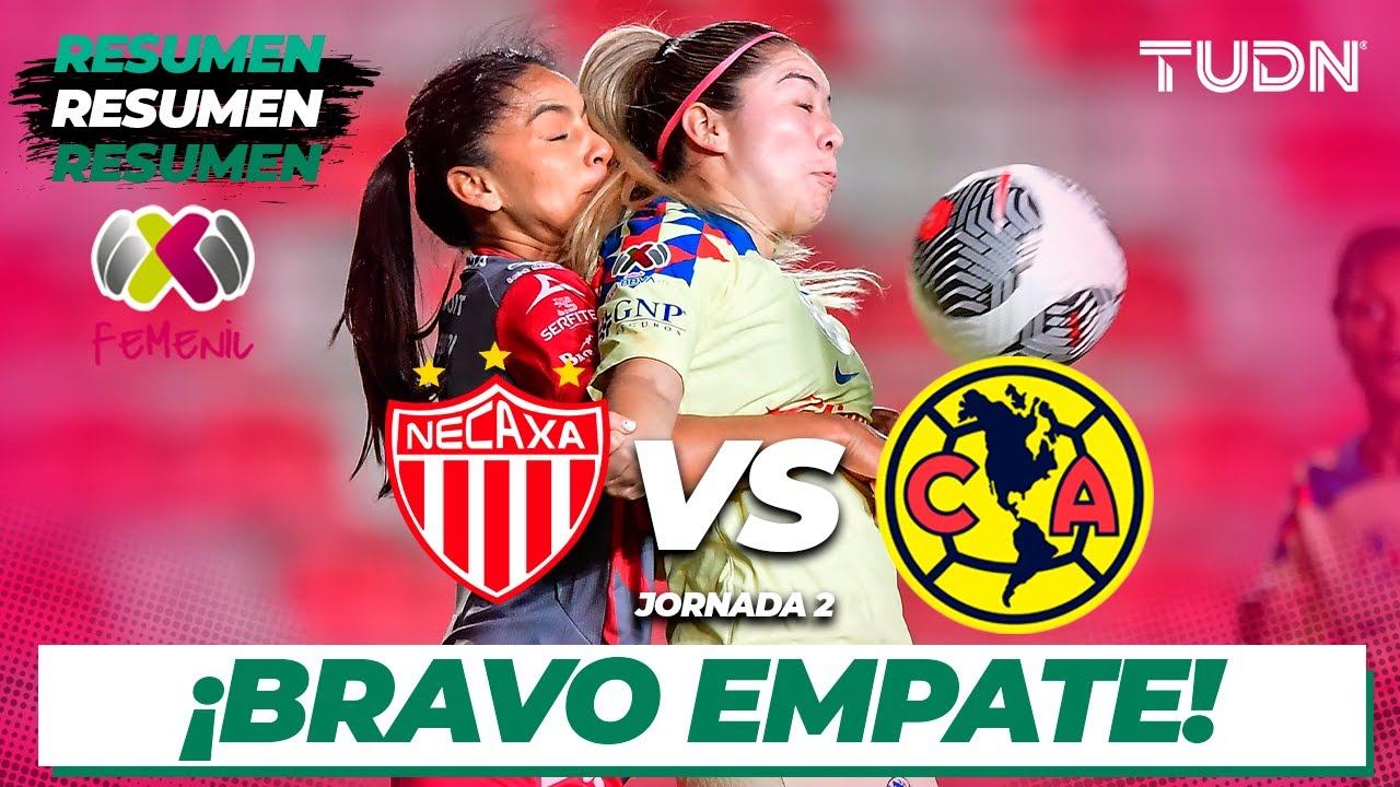 Resumen y goles Necaxa vs América Liga Mx Femenil CL2024 J2