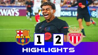 Monaco vs Barcelona (2-1) All Goals | Extended Highlights | Champions League